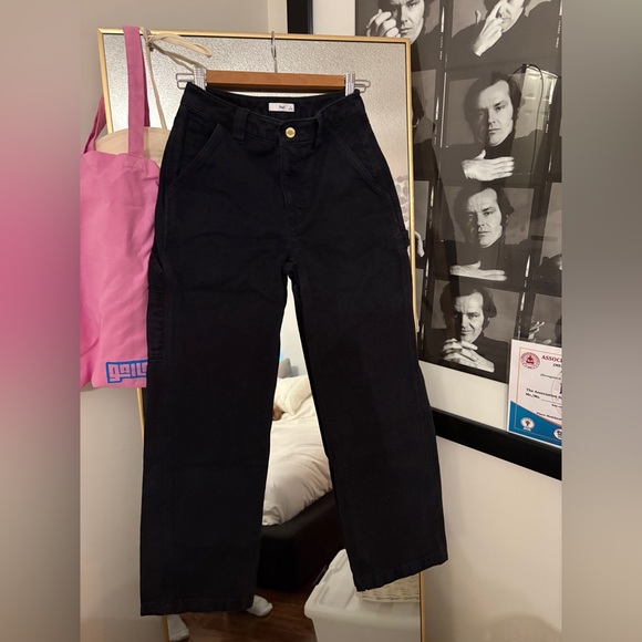Tna Black Greenwich Pant High-waisted carpenter twill pants - Picture 2 of 8